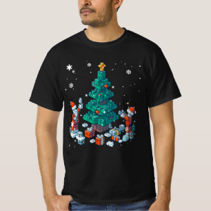 Block Brick  Building  Figure  Merry  Christmas Ma T-Shirt