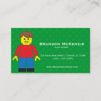 Block buildings designer business card