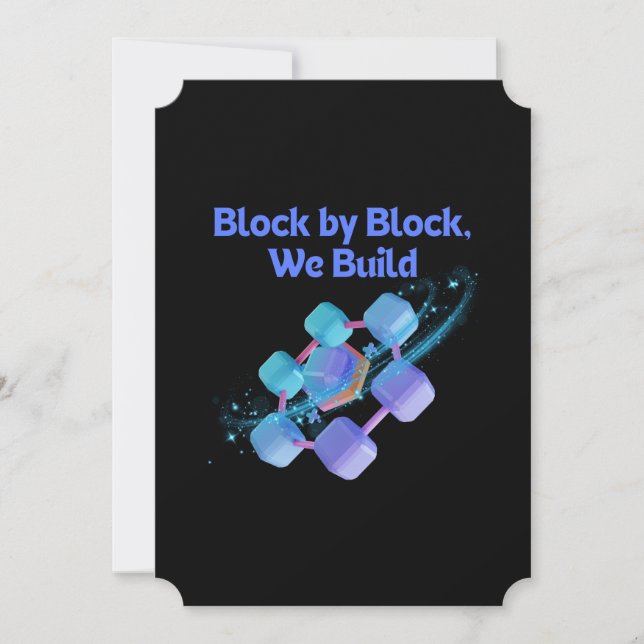 Block By Block We Build Thank You Card (Front)