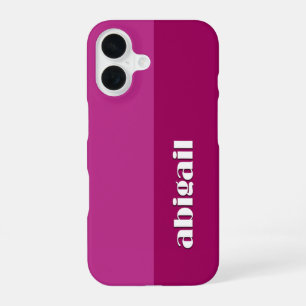 Block Colours With Personalization iPhone 16 Case
