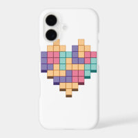 Block Game Heart Retro Style