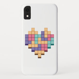 Block Game Heart Retro Style Case-Mate iPhone Case