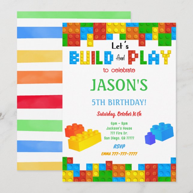 Block Invitation (Front/Back)