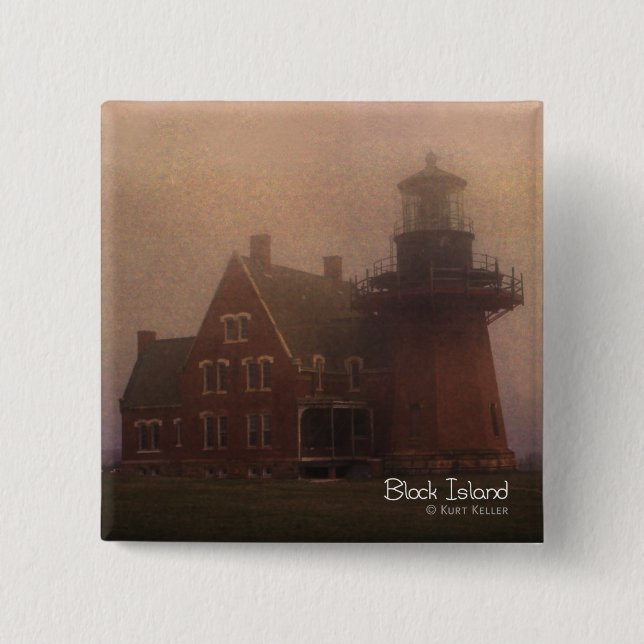 Block Island 15 Cm Square Badge (Front)