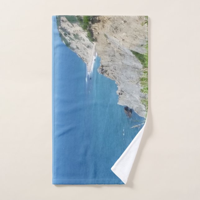 Block Island Bluffs - Block Island, Rhode Island Bath Towel Set (Hand Towel)