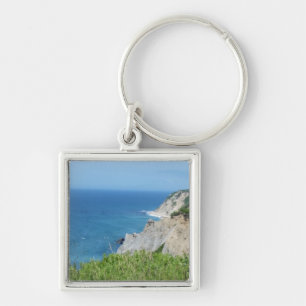 Block Island Bluffs - Block Island, Rhode Island Key Ring
