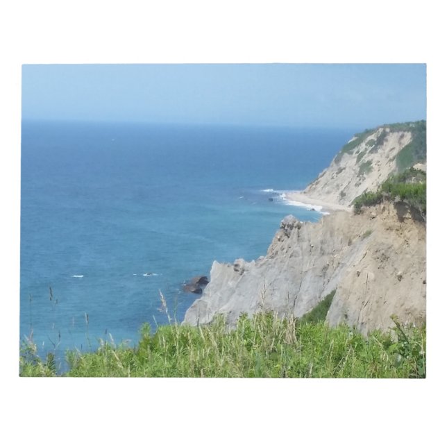 Block Island Bluffs - Block Island, Rhode Island Notepad (Front)
