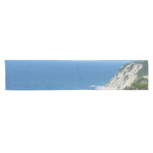 Block Island Bluffs - Block Island, Rhode Island Short Table Runner