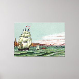 Block Island Large Wrapped Canvas