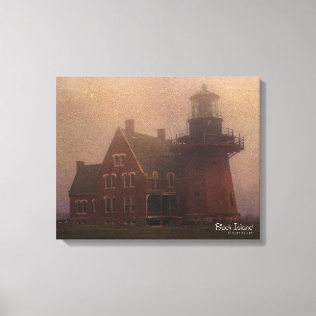 Block Island Lighthouse Canvas Print (Front)