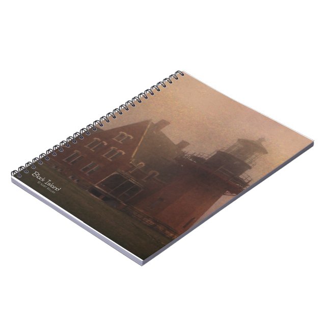 Block Island Lighthouse Spiral Notebook (Left Side)