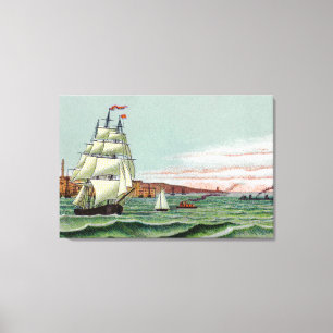 Block Island Medium Wrapped Canvas