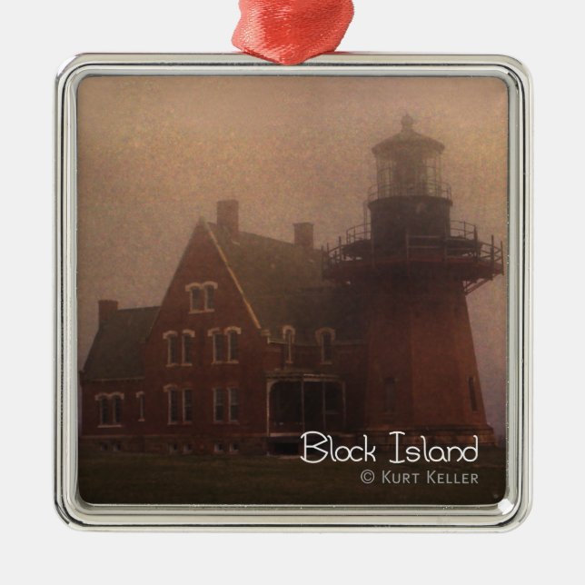 Block Island Metal Tree Decoration (Front)