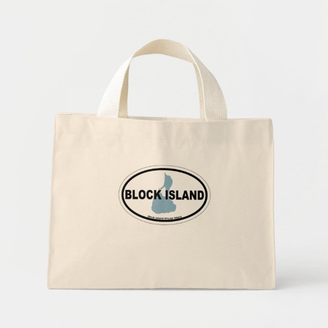 Block Island. Mini Tote Bag (Front)