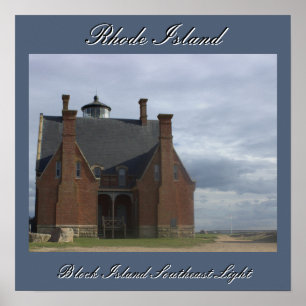 Block Island Southeast Light Poster