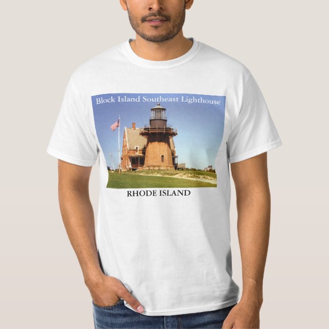 Block Island Southeast Lighthouse, RI T-Shirt (Front)