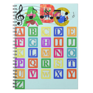 Block Letters Spiral Notebook