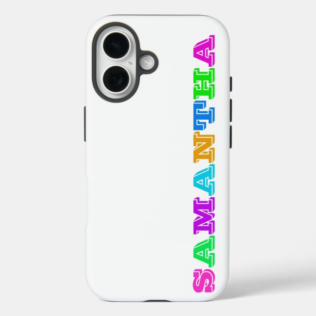 Block Letters With Your Name | Custom iPhone Case (Back)