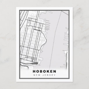 block map holiday postcard