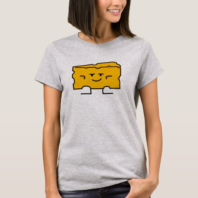 Block of Cheese mac dairy milk protein fat wedge T-Shirt (Front)