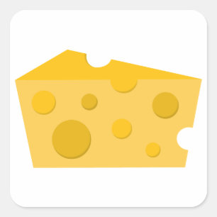 Block of Cheese Square Sticker