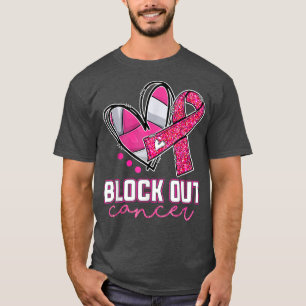 Block Out Cancer Volleyball Player Breast Cancer A T-Shirt