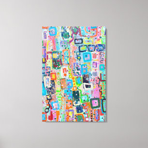 Block Party 24 x 36 Canvas Print