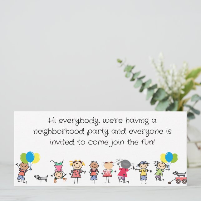 BLOCK PARTY INVITATION (Standing Front)