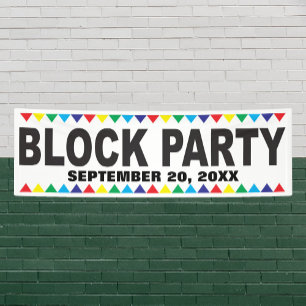 Block Party street banner