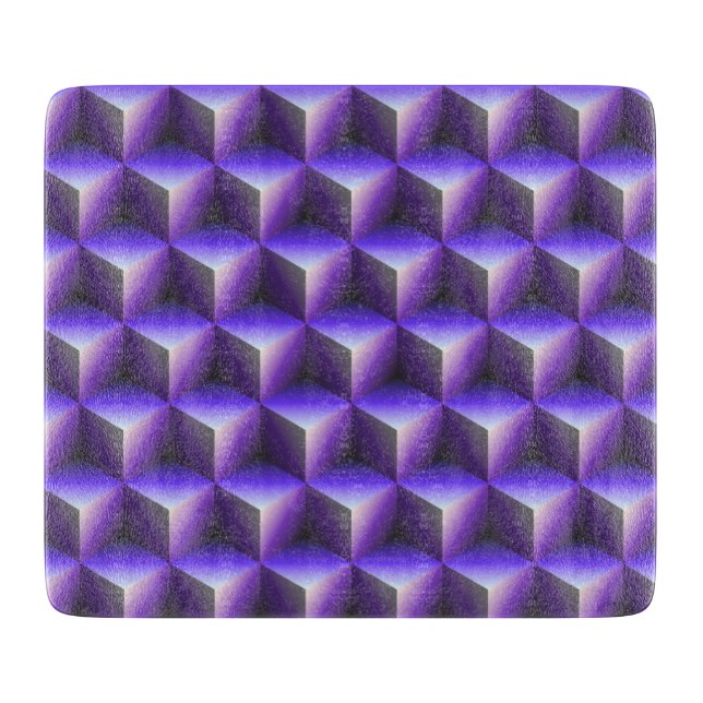 Block Pattern Abstract Cutting Board (Front)