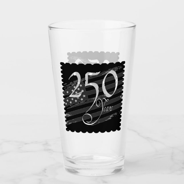 Block plate-USA 250 yr celebration Glass (Front)