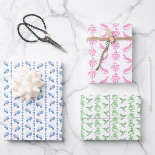 Block Print Animal Wrapping Paper (3)