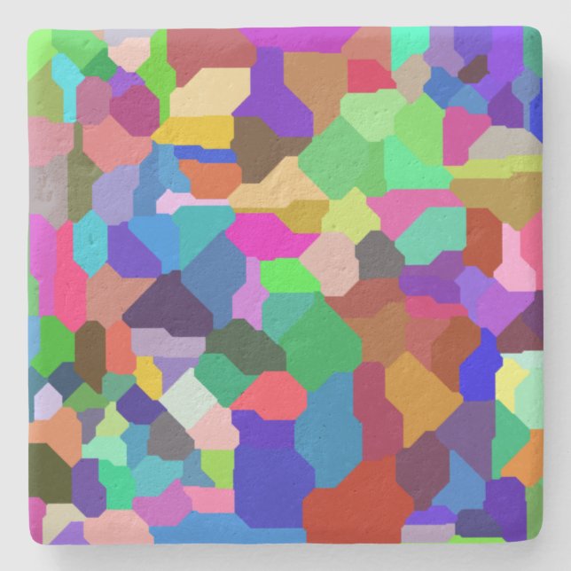 Block Tile Limestone Coaster (Front)