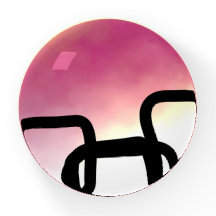 Blockchain: Abstract Pink, Yellow, Black & White