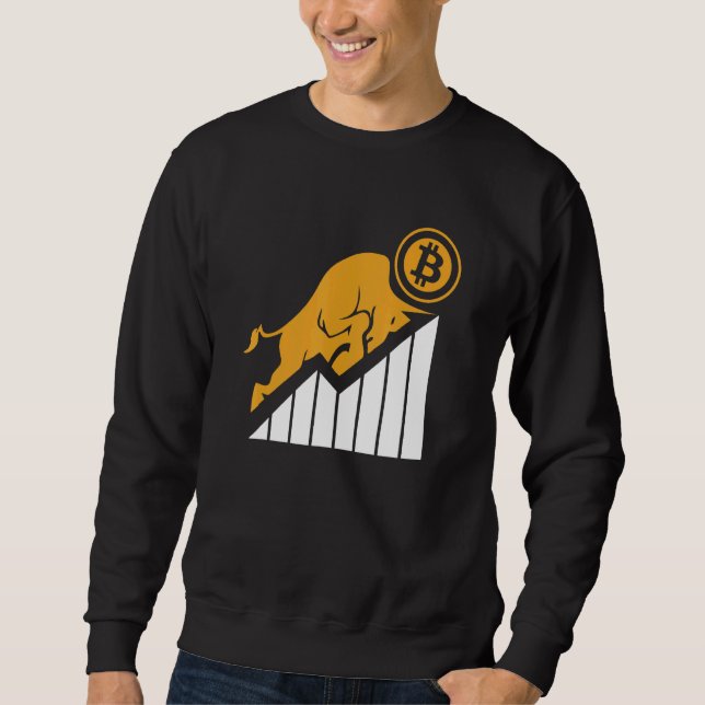Blockchain Crypto Crypto Currency Crypto Trader Bi Sweatshirt (Front)