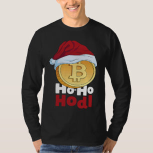 Blockchain Ho HoHodl Xmas Bitcoin Cryptocurrency B T-Shirt