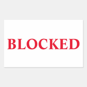 Blocked Sticker