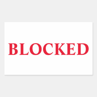 Blocked Sticker