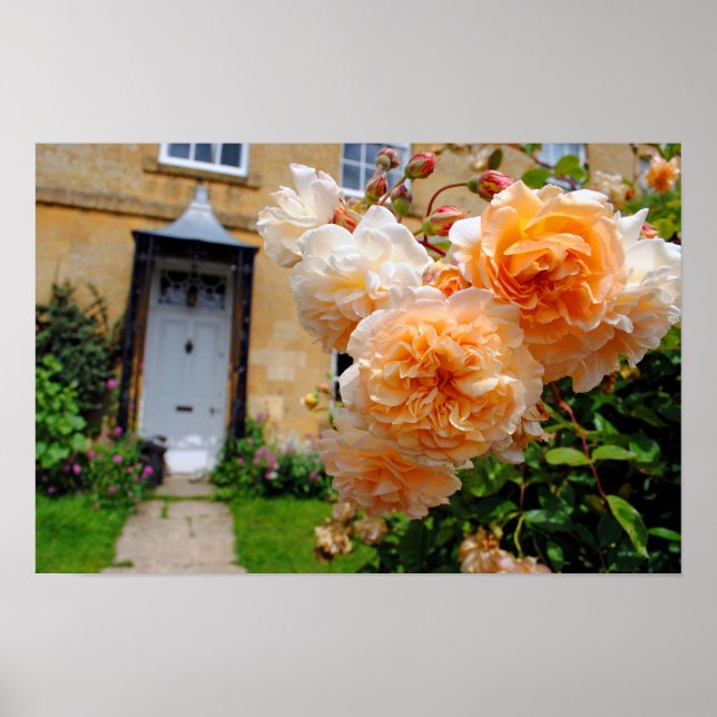 Blockley Village Cottage Cotswolds Gloucestershire Poster (Front)