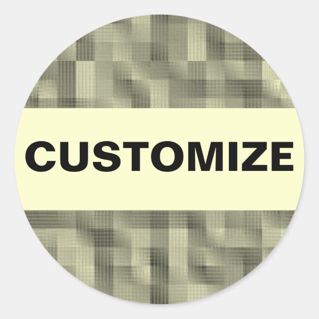 Blocks Classic Round Sticker (Front)