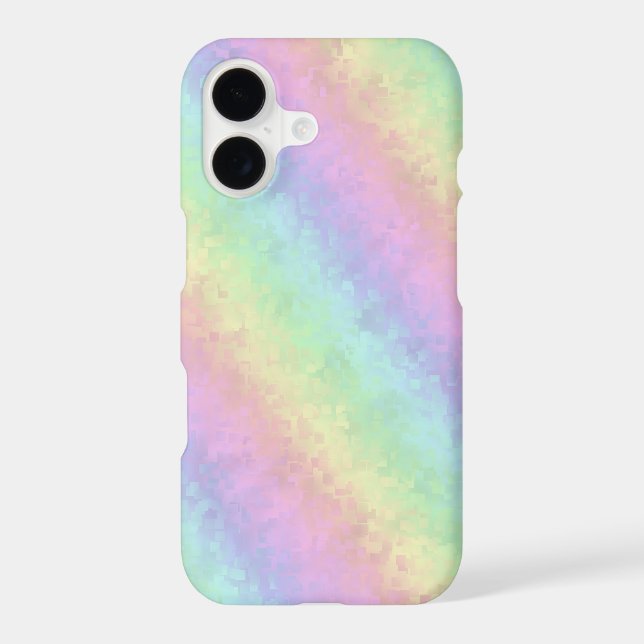 Blocks in Pastel Colours 3D Rainbow Art (Back)