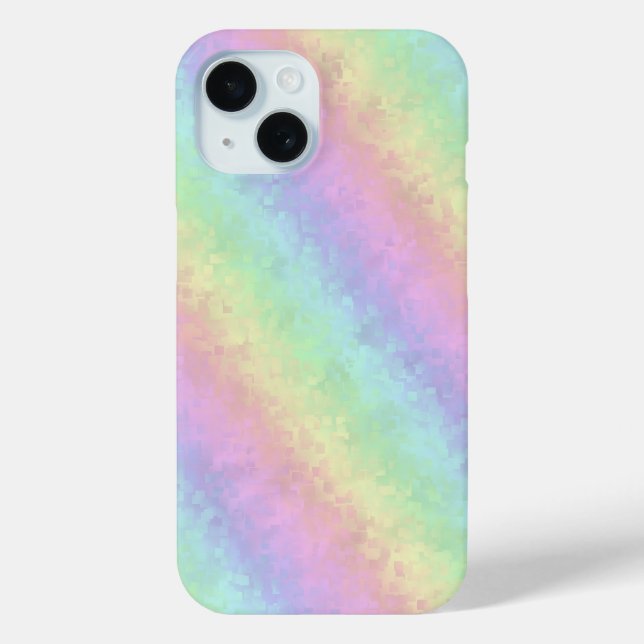 Blocks in Pastel Colours 3D Rainbow Art Case-Mate iPhone Case (Back)