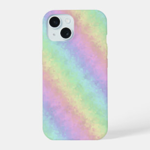 Blocks in Pastel Colours 3D Rainbow Art iPhone 15 Case