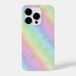 Blocks in Pastel Colours 3D Rainbow Art iPhone 14 Pro Case