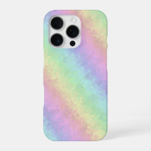 Blocks in Pastel Colours 3D Rainbow Art iPhone 16 Pro Case