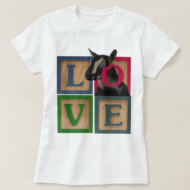 BLOCKS LOVE GOAT T-Shirt (Design Front)