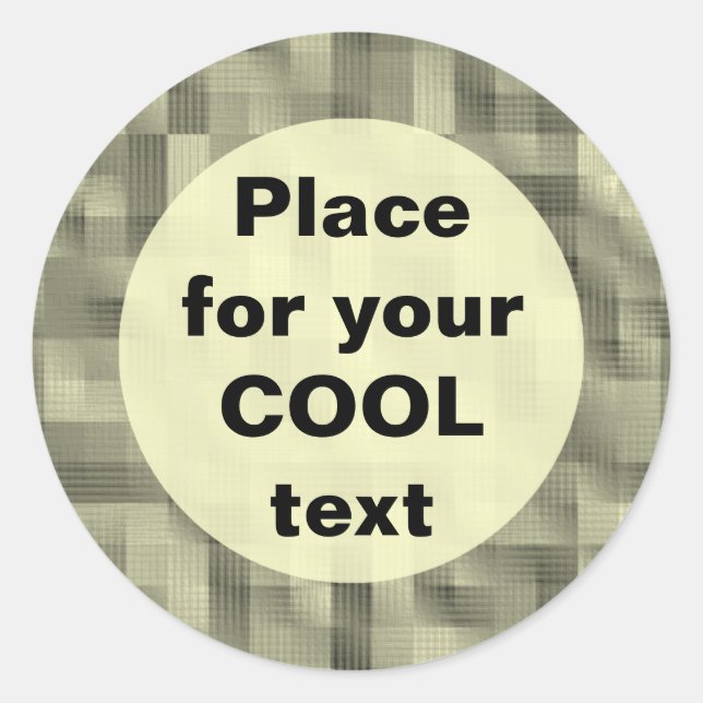 Blocks - Round Template Classic Round Sticker (Front)