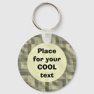 Blocks - round Template Key Ring