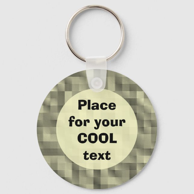 Blocks - round Template Key Ring (Front)