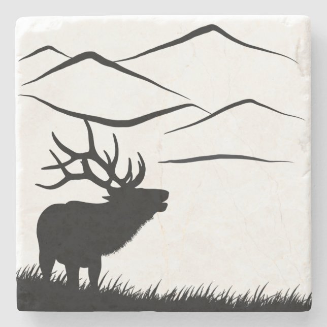 Blodgett Peak & Elk Stone Coaster (Front)